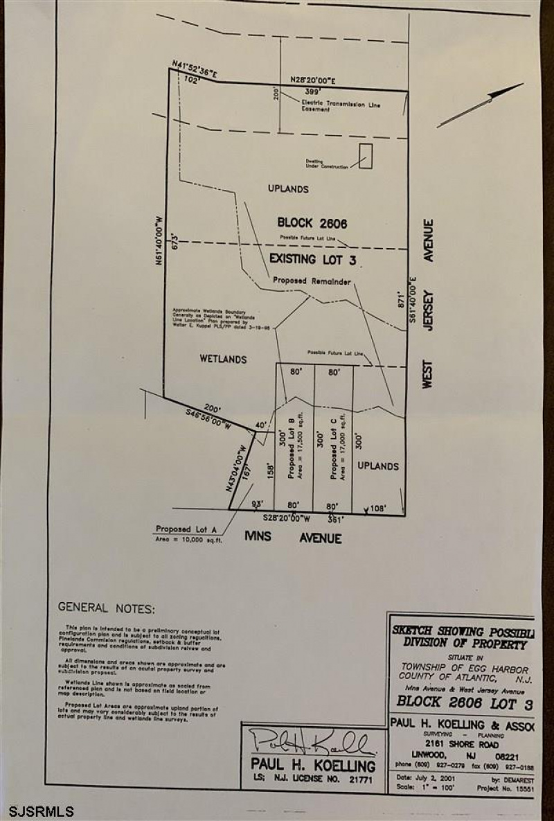 6135 West Jersey, Egg Harbor Township, New Jersey 08234, 3 Bedrooms Bedrooms, 9 Rooms Rooms,2 BathroomsBathrooms,Residential,For Sale,West Jersey,542189